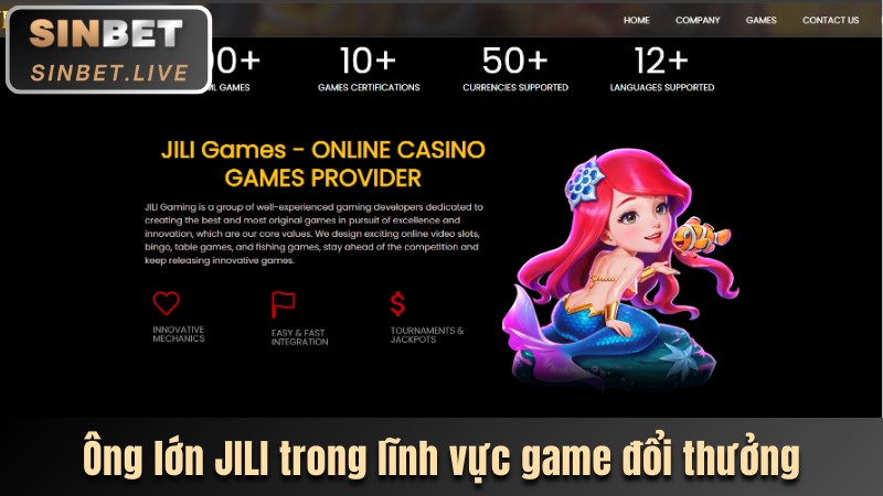 Ông lớn JILI trong lĩnh vực phát triển game đổi thưởng